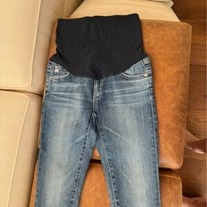 Adriano Goldschmidt light wash maternity jeans in size 26R. Great condition.